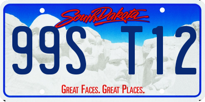 SD license plate 99ST12