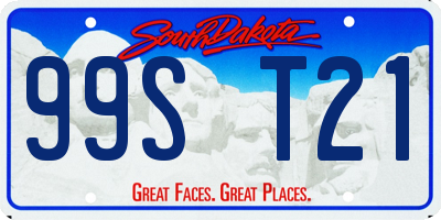 SD license plate 99ST21