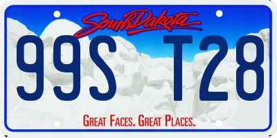 SD license plate 99ST28