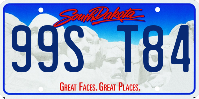 SD license plate 99ST84