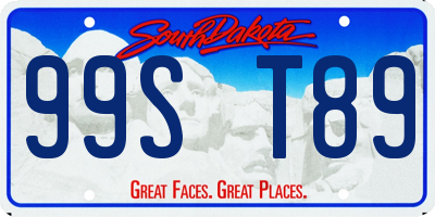 SD license plate 99ST89