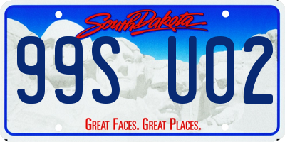 SD license plate 99SU02