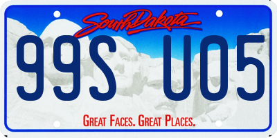 SD license plate 99SU05