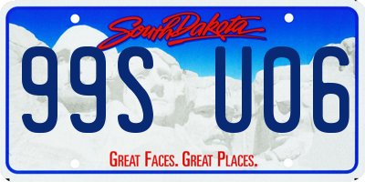 SD license plate 99SU06