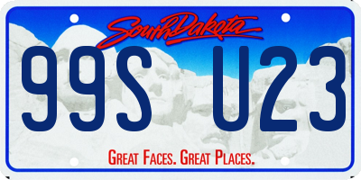 SD license plate 99SU23