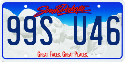 SD license plate 99SU46