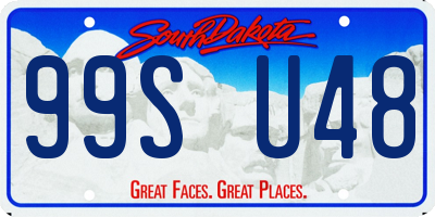 SD license plate 99SU48
