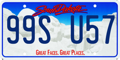 SD license plate 99SU57