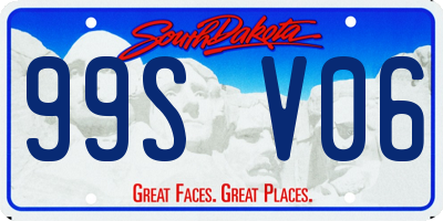 SD license plate 99SV06