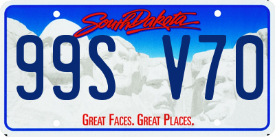 SD license plate 99SV70