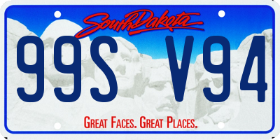 SD license plate 99SV94