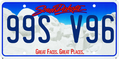 SD license plate 99SV96