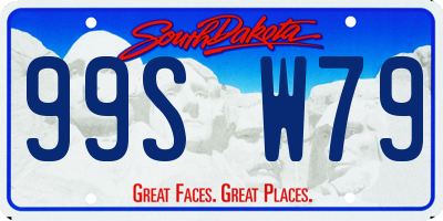 SD license plate 99SW79