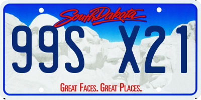SD license plate 99SX21