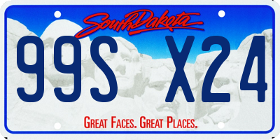 SD license plate 99SX24