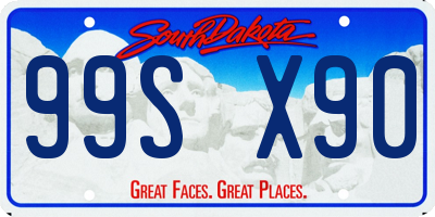 SD license plate 99SX90