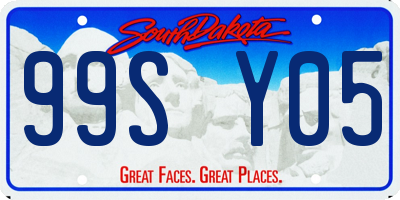 SD license plate 99SY05