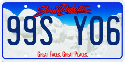 SD license plate 99SY06