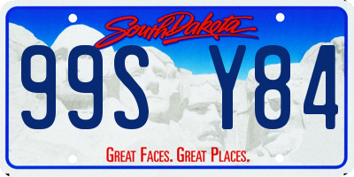 SD license plate 99SY84