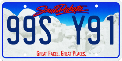 SD license plate 99SY91