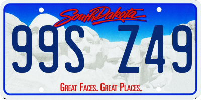 SD license plate 99SZ49
