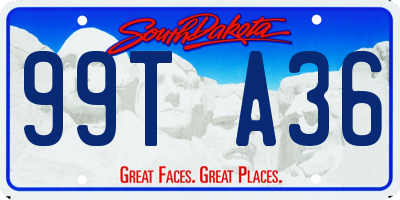SD license plate 99TA36