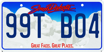 SD license plate 99TB04