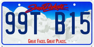 SD license plate 99TB15