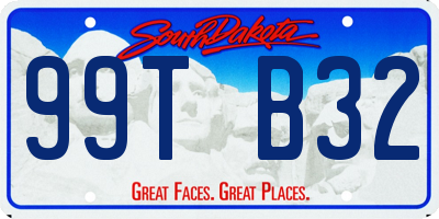 SD license plate 99TB32