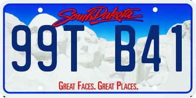 SD license plate 99TB41