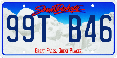 SD license plate 99TB46