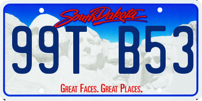 SD license plate 99TB53