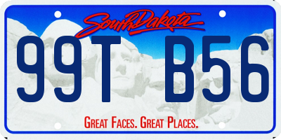 SD license plate 99TB56