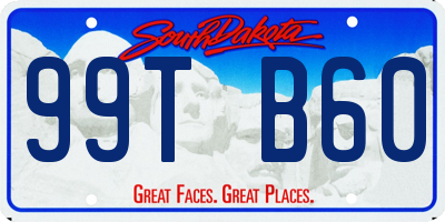 SD license plate 99TB60