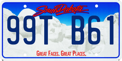 SD license plate 99TB61