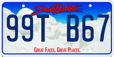 SD license plate 99TB67