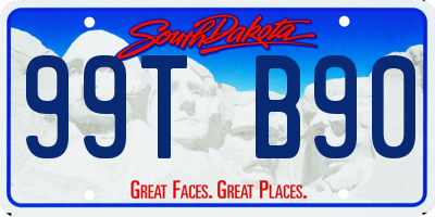 SD license plate 99TB90
