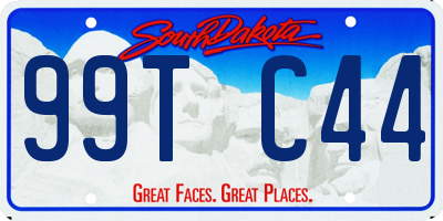 SD license plate 99TC44