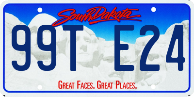 SD license plate 99TE24