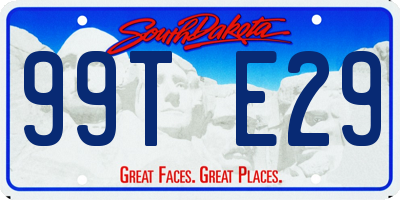SD license plate 99TE29