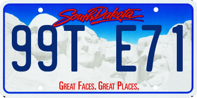 SD license plate 99TE71
