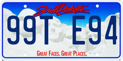 SD license plate 99TE94
