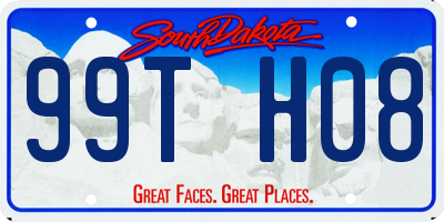 SD license plate 99TH08