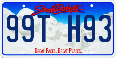 SD license plate 99TH93