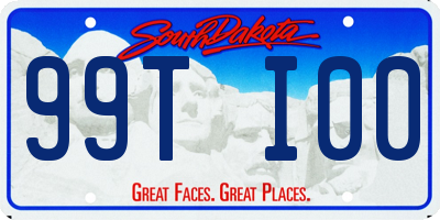 SD license plate 99TI00