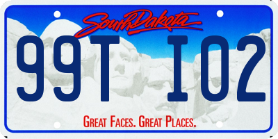 SD license plate 99TI02