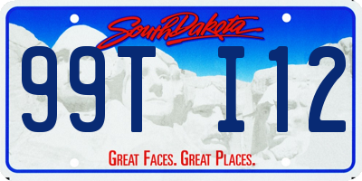 SD license plate 99TI12
