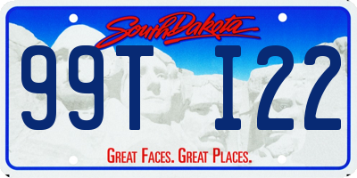 SD license plate 99TI22