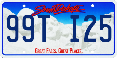 SD license plate 99TI25