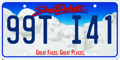 SD license plate 99TI41